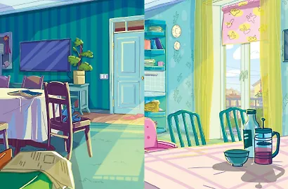 Новое Простоквашино. В городе (с наклейками) - фото 7