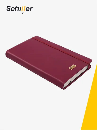 Книга для записей «Classic» А5-, 160 листов в линейку, бордовая, Schiller - фото 2