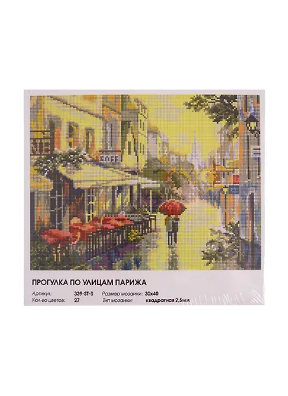 Алмазная мозаика на подрамнике ТМ Белоснежка Прогулка по улицам Парижа 339-ST-S - фото 3