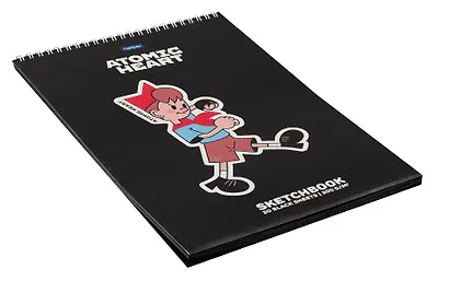 Скетчбук А4 20л "Atomic Heart" черн. внутр блок, 200г/м2, тв.обложка, спираль - фото 3