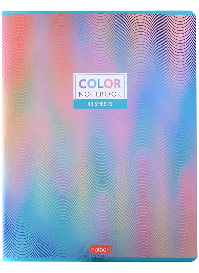 Тетрадь общая «Color» в ассортименте, 48 листов в клетку, A5 - Hatber - фото 3