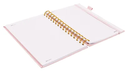 Книга для записей А5 80л кл. "Calipso" розовый, иск.кожа, резинка, гребень - фото 4