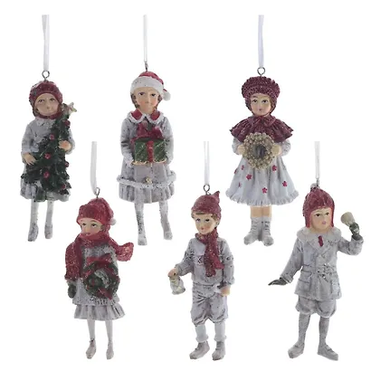 Изделие декоративное подвесное Девочка, Мальчик, 6 вариантов (6х4х11) - фото 1