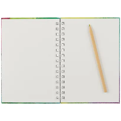 Скетчбук А5 60л "SKETCHBOOK. Flower" белый офсет, 120г/м2, софт.тач., евроспираль - фото 2