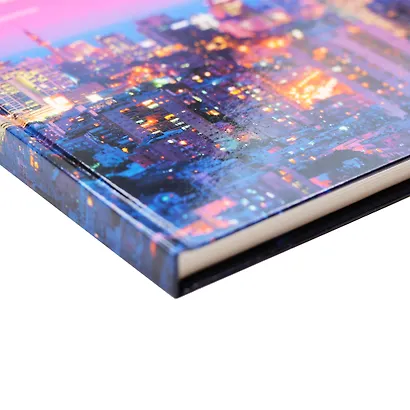 Книга для записей А4 160л кл. "Ночной город" 7БЦ, глянцевая ламинация - фото 5