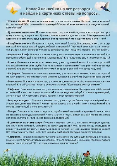 Книга с наклейками и заданиями "Мои первые животные" - фото 2