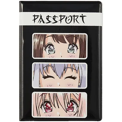 Обложка для паспорта Аниме Сёдзё (ПВХ бокс) - фото 1