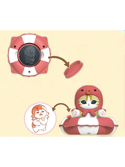 Коллекционная фигурка Mofusand Swimming Ring Series 1 штука blind box MF-250620 - фото 10