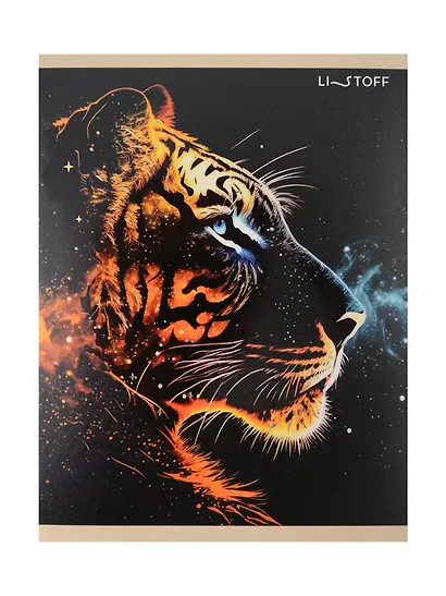 Тетрадь 48л кл. "Космические животные" мел.картон, твин-лак, тиснение фольгой Золото, ассорти - фото 7