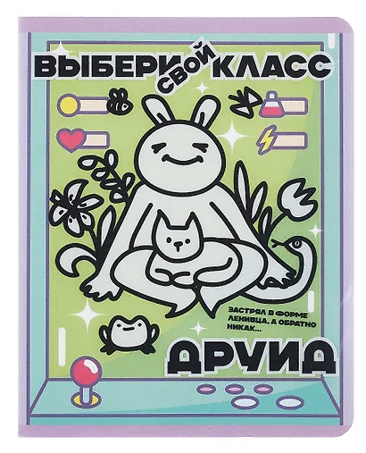 Тетрадь 48л кл. "Выбери свой класс" двойная обложка прозр.пластик, печать, ассорти - фото 3