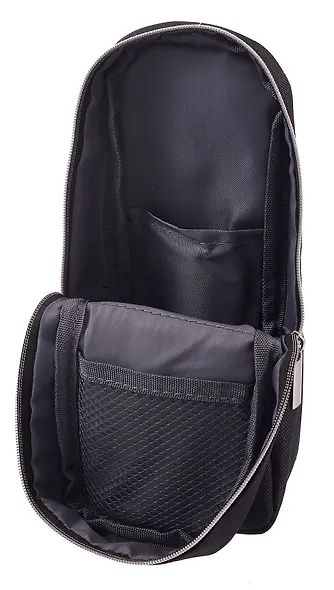 Пенал-косметичка "Private", вертикальный, черный, 21х9х6 см - фото 3