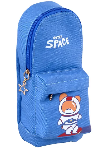 Пенал-рюкзачок на молнии Outer Space (21х9,5х7) (ткань) (ПВХ бокс) - фото 1
