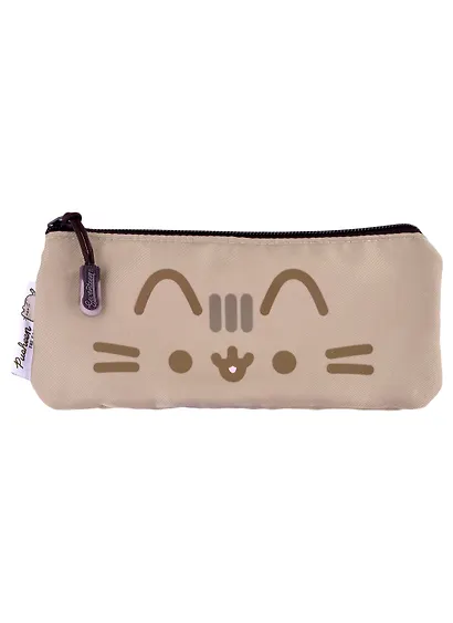 Пенал-косметичка "Pusheen" серый, полиэстер, молния - фото 3