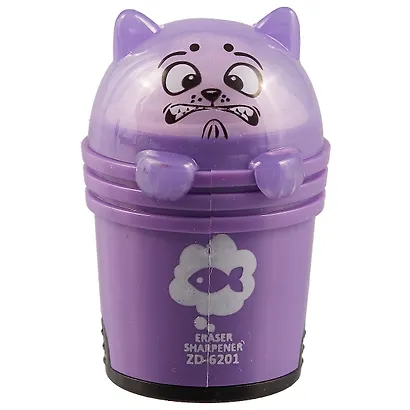 Точилка с ластиком «Кот в корзинке», 6 x 3.5 см - фото 3