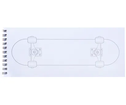 Скетчбук 240*103 24л "Graffiti book. Дизайн 3" 100 г/м2, евроспираль, глянц.ламинация, контент - фото 2