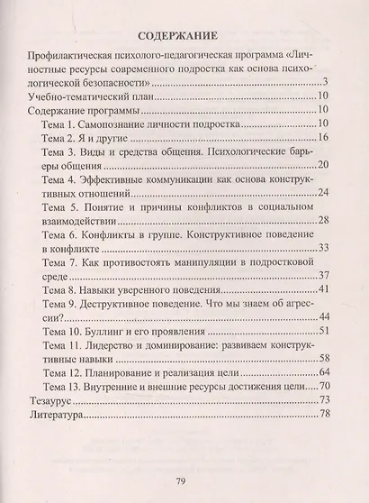 Профилактическая психолого-педагогическая программа. Личностные ресурсы современного подростка как основа психологической безопасности - фото 2