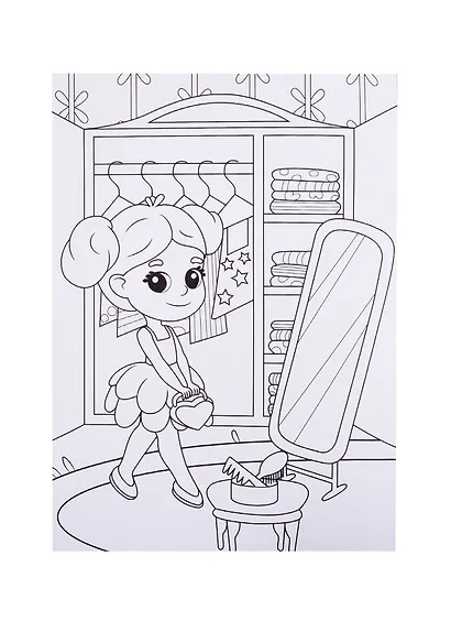 Страна девчонок. Раскраска - фото 3