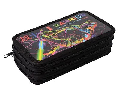 Пенал 3 отделения "Color Warrior" 19*11 см - фото 3