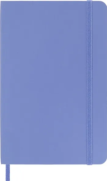 Записная книжка А6, 96 листов в линейку "Classic Pocket", мягкая обложка, гортензия синяя, резинка, ляссе, Moleskine - фото 3