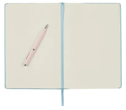 Книга для записей А4- 96л кл. "Joy Book. Аквамарин" иск.кожа, тв.переплет, ляссе, резинка, инд.уп. - фото 3