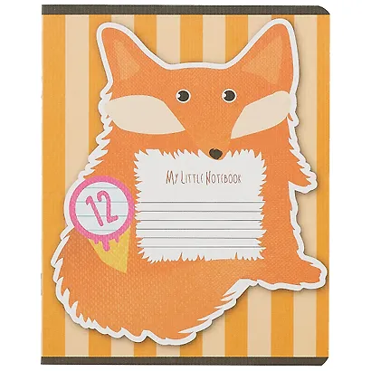 Тетрадь в линейку Academy Style, "Большие зверьки", 12 листов, в ассортименте - фото 3