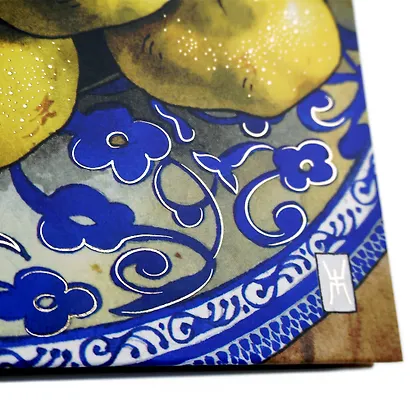 Ежедневник недат. А6+ 112л "Айва" 7БЦ, мат.лам., тисн. фольгой «Золото». - фото 5