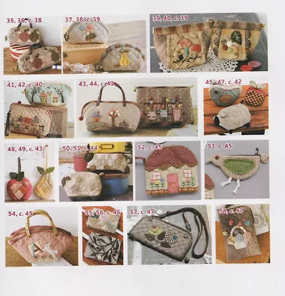 Японский пэчворк Акеми Сибаты: Сумки, косметички, аксессуары (лаванда) - фото 8