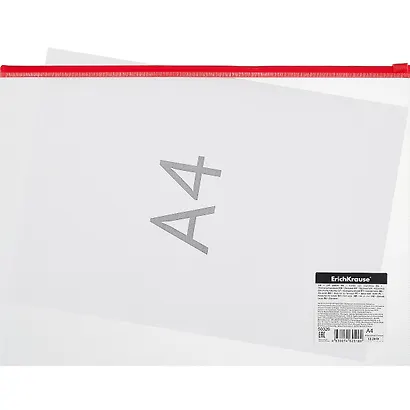 Папка на молнии А4 "Fizzy Clear" цв.молния, ассорти, Erich Krause - фото 2