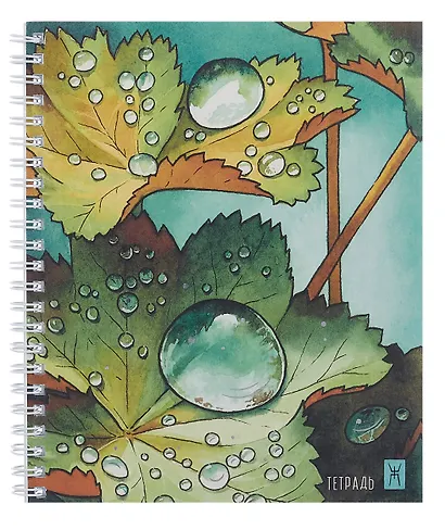 Тетрадь 96л кл. "Акварельные сюжеты (Эксклюзив)" мел.картон, тиснение фольгой "Серебро", ассорти - фото 4