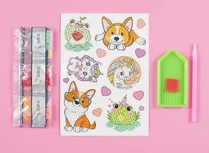 Алмазные наклейки "Улыбайся" - фото 2