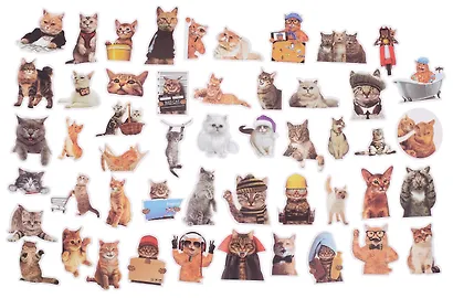 Набор стикеров Котики 4 - фото 3