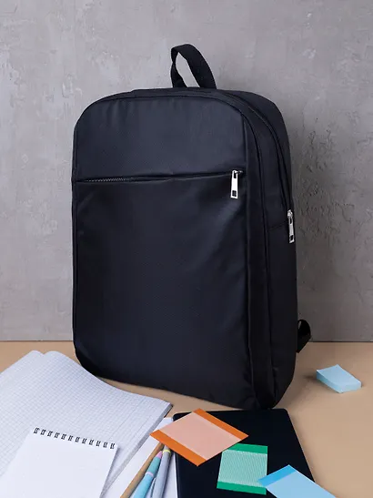 Рюкзак черный, 1 отделение - фото 7