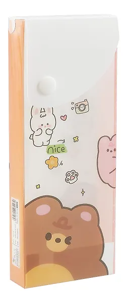 Пенал корпусный "Little animals" на кнопке, ассорти - фото 8