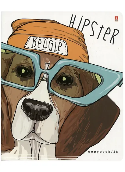 Тетрадь в клетку Альт, "Псы на стиле", 48 листов, в ассортименте - фото 3