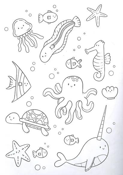 РАСКРАСКА ВОЛШЕБНЫЕ ЖИВОТНЫЕ. ВОЛШЕБНЫЕ ЗВЕРЯТА - фото 2