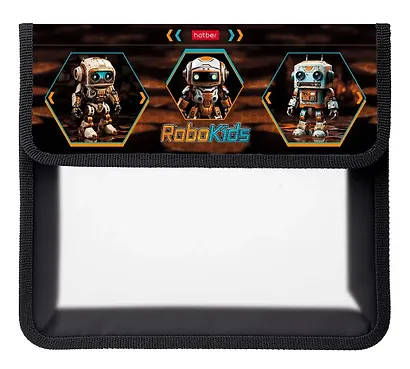 Папка для тетрадей А5 "Робо" пластик, липучка. - фото 1