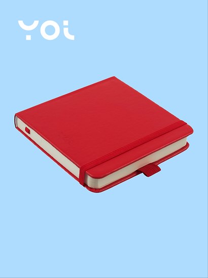 Скетчбук 12*12 80л "Yoi" красный, 140г/м2, слоновая кость, тв.обл., Yoi - фото 2