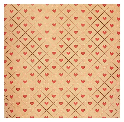 Бумага упаковочная 70*100см "Red hearts" крафт, инд.уп. - фото 3
