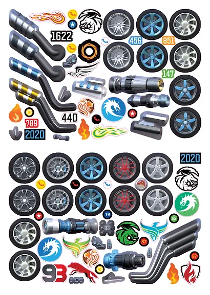 Моя книга наклеек. Авто-тюнинг - фото 4