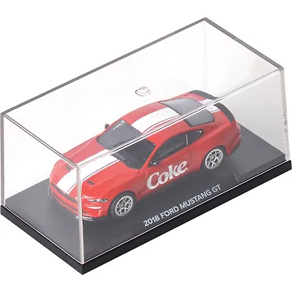 450030 Машинка литая коллекционная Motor City - Die-сast модель Coca-Cola 2018 Ford Mustang GT, масштаб 1:64 (металлическая), возраст 14+ - фото 2
