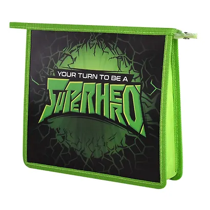 Папка для тетрадей А5 "СУПЕР ГЕРОЙ" полипропилен, 23.3*20*6.5см, молния, дно с расширением, УФ-печать - фото 1