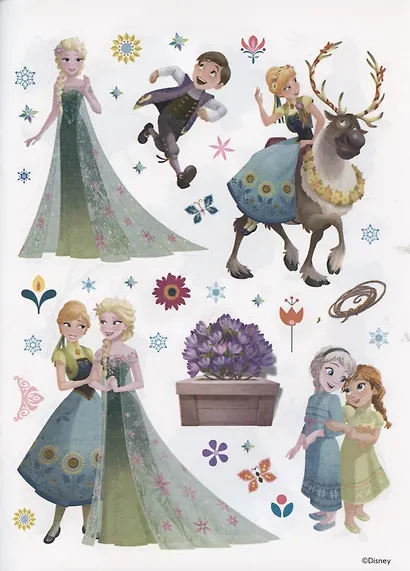 Развивающая книжка с многоразовыми наклейками № МН 2009 "Холодное сердце. Северное королевство" - фото 2