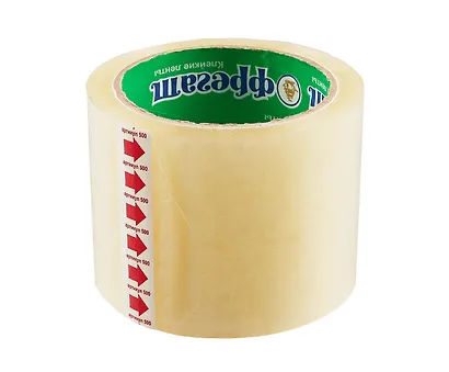 Лента клейкая 75мм*60м упаковочная прозрачная - фото 1