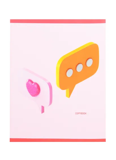 Тетрадь в клетку Listoff, "Розовая серия", 96 листов, в ассортименте - фото 1