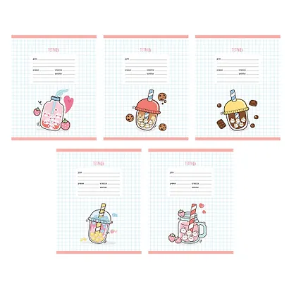 Тетрадь в клетку Listoff, "Вкусняшки", 24 листа, в ассортименте - фото 1