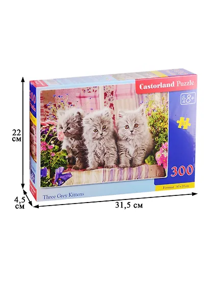Пазл Castorland 300 элементов - Три котенка - фото 2
