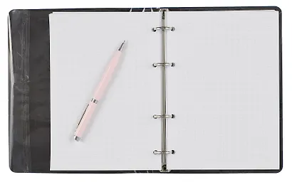 Тетрадь на кольцах в клетку Listoff, "Soft Touch. Космический синий", 120 листов - фото 3