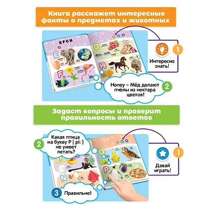 Нажималка. Английский алфавит. Говорящая интерактивная электронная книга - фото 4