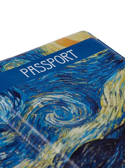 Обложка для паспорта Винсент Ван Гог Звездная ночь (ПВХ бокс) (12-999-27-549) - фото 3