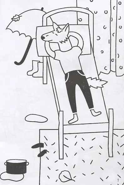 Сказка про то, как волк нашел друзей. Книжка-раскраска - фото 2